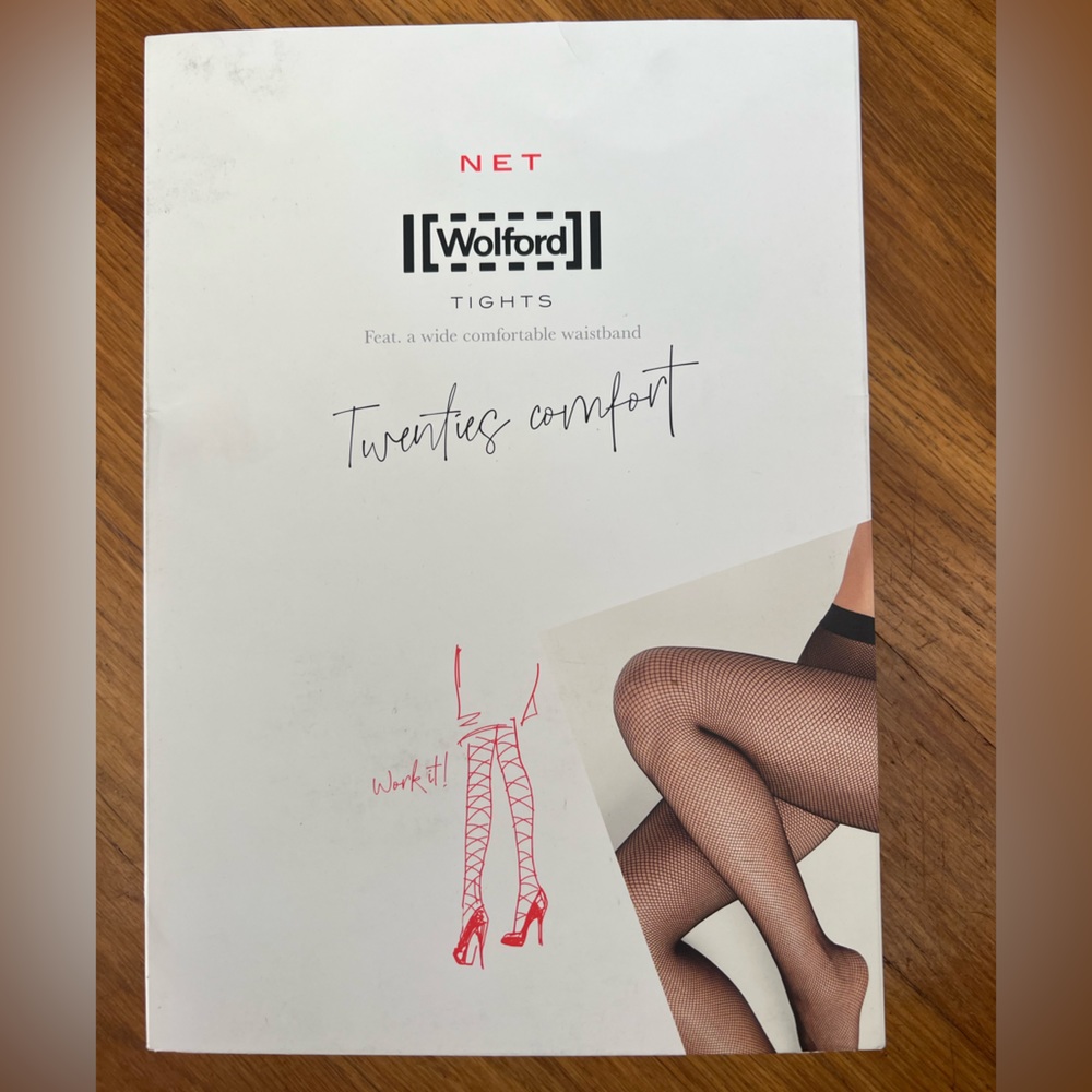 Wolford
Twenties Net Tights • Honey • sz small